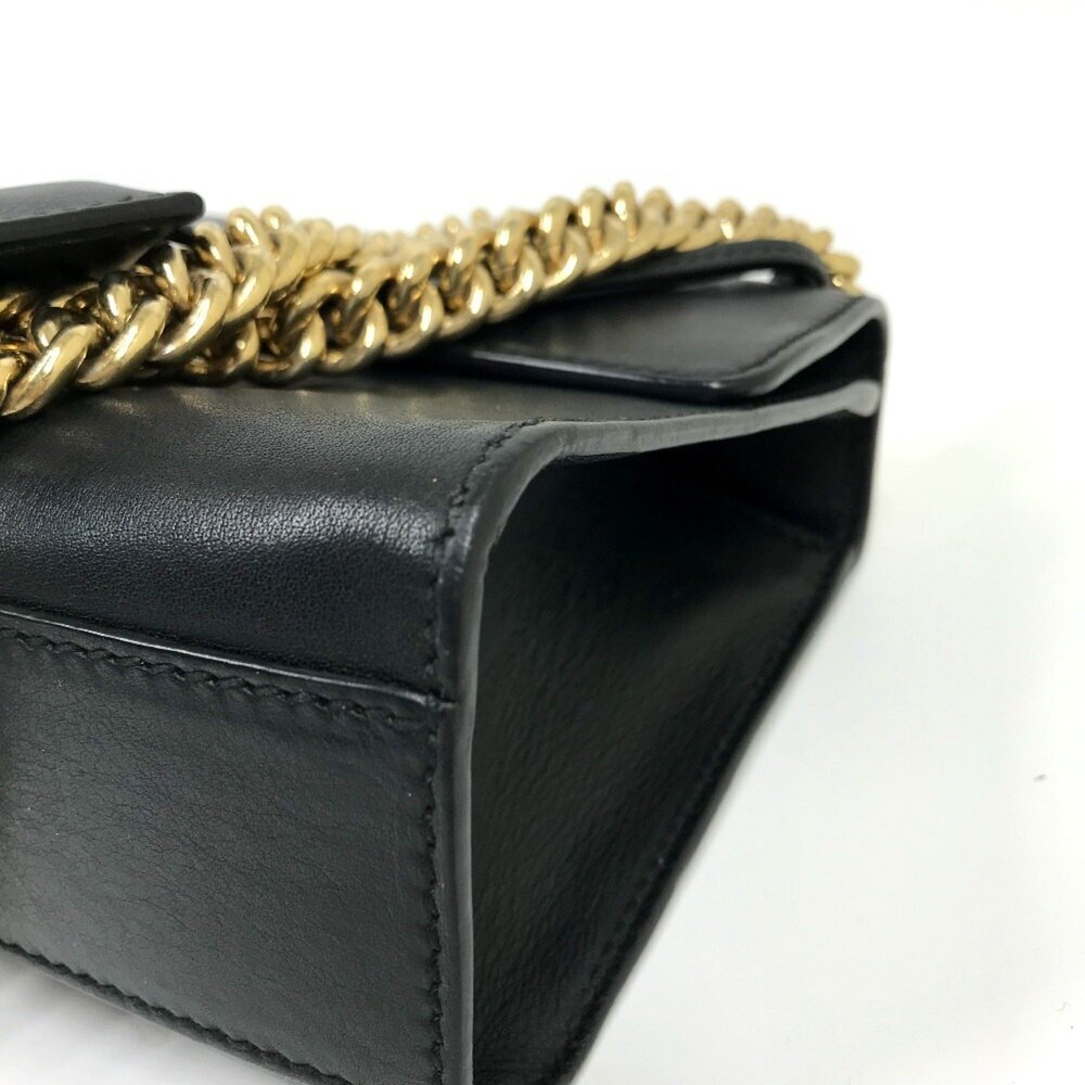 GUCCI Authentic Black Leather Shoulder Bag - Picture 8 of 16